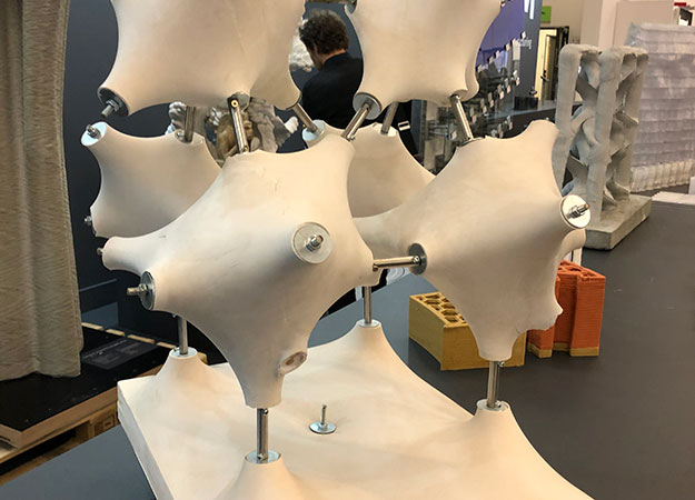 3D printed concrete on display at Formnext 2019