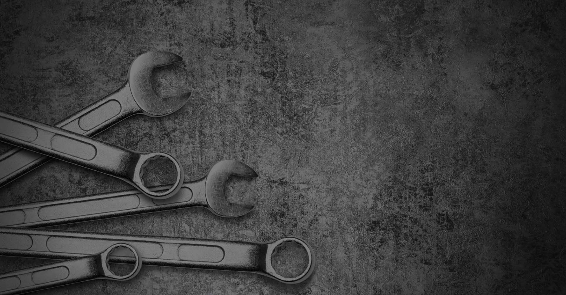 Tools on a grey background